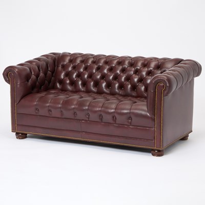 Lot 136 - Chesterfield Leather Sofa