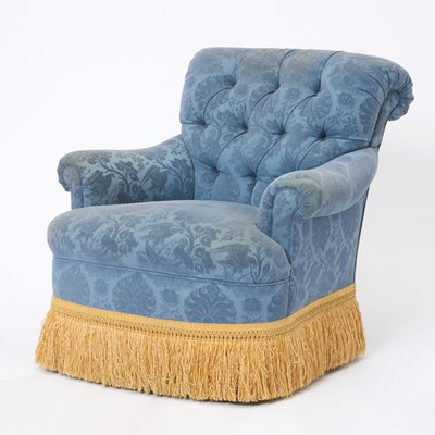 Lot 203 - Edward Ferrell Upholstered Club Chair