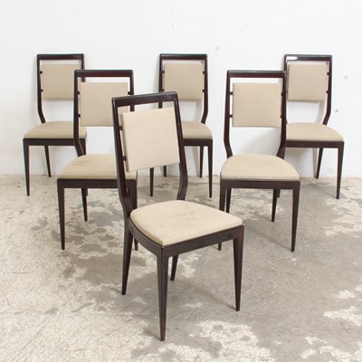 Lot 387 - Set of Six Mid-Century Modern Style Dining Chairs