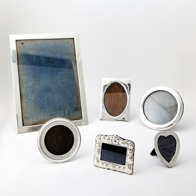 Lot 58 - Group of Six Sterling Silver Picture Frames