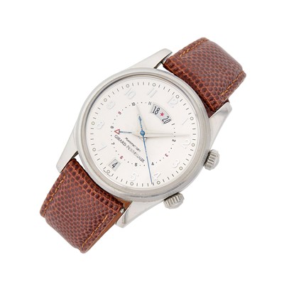 Lot 24 - Girard Perregaux Gentleman's Stainless Steel 'Traveller II GMT' Alarm Wristwatch, Ref. 4940