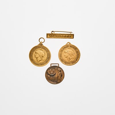 Lot 117 - Group of Medals Commemorating Japanese Military and Diplomatic Visits to New York. Grades Vary.