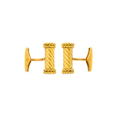 Lot 22 - Fred Paris Pair of Gold Cufflinks