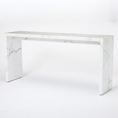 Lot 431 - Marble Waterfall Console Table
