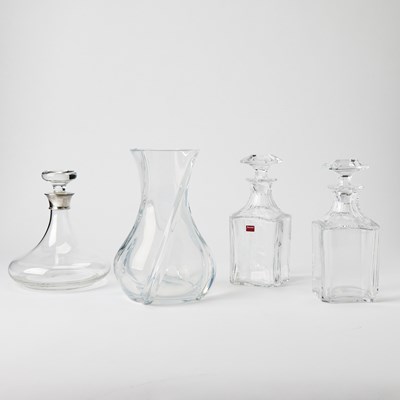 Lot 435 - Two Baccarat Blown Glass "Perfection" Pattern Whiskey Decanters and Stoppers