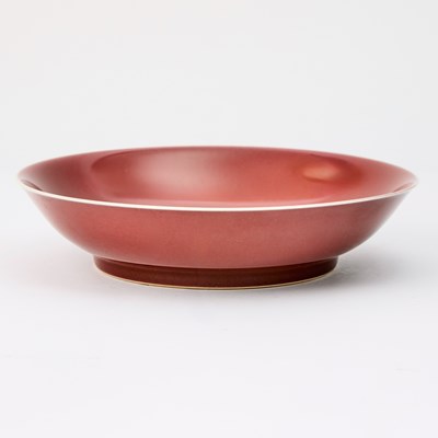 Lot 81 - A Chinese Copper-Red-Glazed Porcelain Dish