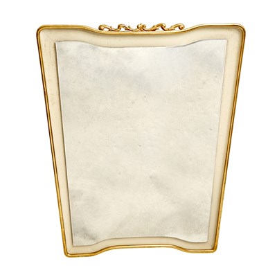 Lot 357 - Paolo Buffa Italian Mid-Century Design Carved, Parcel Gilt and Painted Wall Mirror