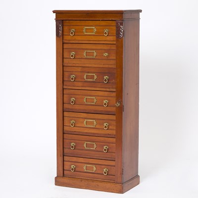 Lot 125 - Victorian Mahogany Wellington Chest