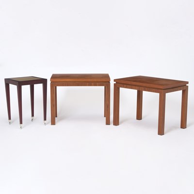 Lot 195 - Three Walnut Occasional Tables