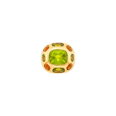Lot 16 - Gold, Peridot and Citrine Ring