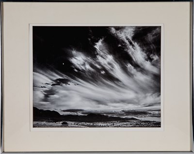 Lot 2 - Ansel Adams, Moon and Clouds, Northern California, 1959