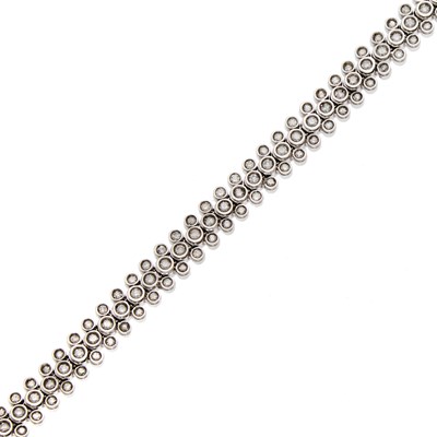 Lot 1069 - White Gold and Diamond Bracelet