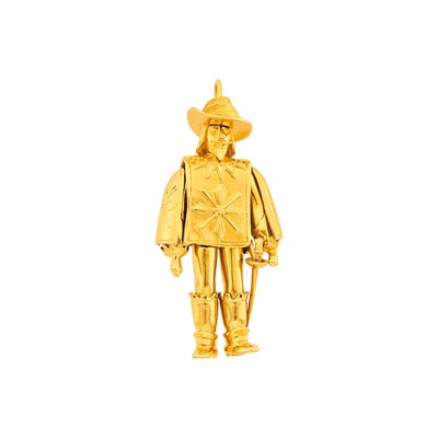 Lot 28 - Boucheron Gold 'Musketeer' Pendant