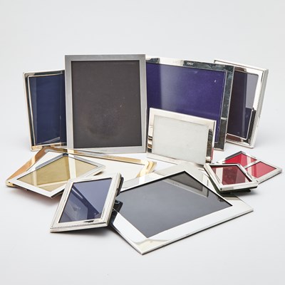 Lot 84 - Group of Eleven American and English Sterling Silver Photograph Frames