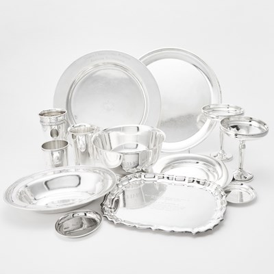 Lot 74 - Group of Sterling Silver Trophies and Table Articles