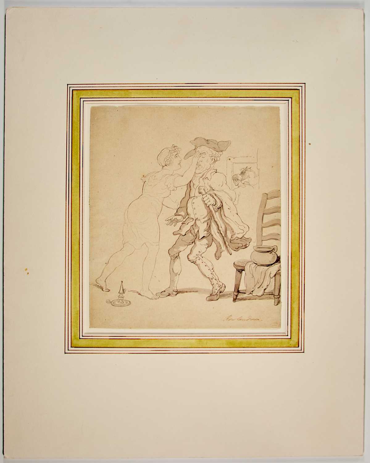 Lot 214 - Thomas Rowlandson pen and ink drawing