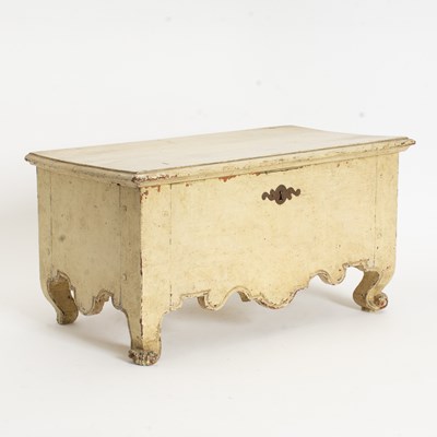 Lot 34 - White Painted Miniature Blanket Chest