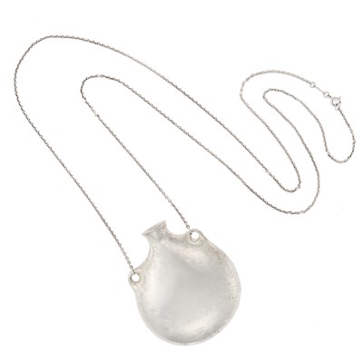 Lot 1284 - Tiffany & Co., Elsa Peretti Silver Open Bottle Pendant Necklace