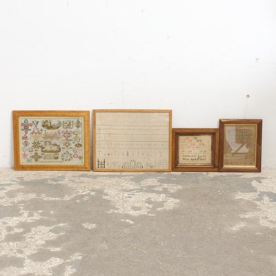 Lot 232 - Victorian Needlework Samplers