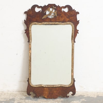 Lot 236 - George III Style Parcel-Gilt Walnut Mirror