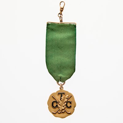 Lot 112 - United States. 1922 Tuxedo Golf Club Award Medal. Gold. 13.5g. 34mm. Mint State.
