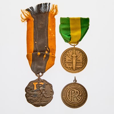 Lot 116 - United States. Group of Athletic and Military Medals. Grades Vary.