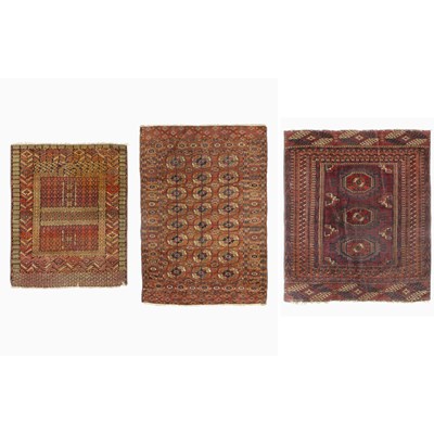 Lot 246 - Three Turkoman Rugs
