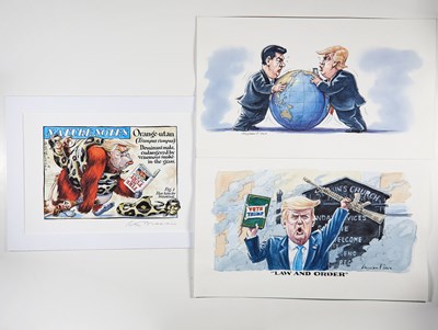 Lot 189 - Political cartoons of Donald Trump