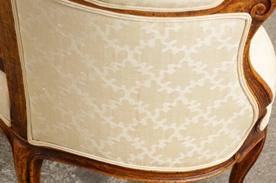 Lot 33 - Louis XV Style Walnut Upholstered Settee