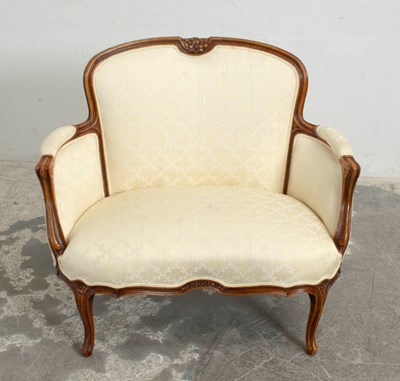 Lot 33 - Louis XV Style Walnut Upholstered Settee