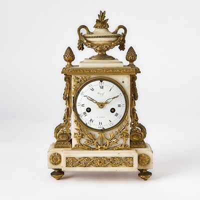 Lot 167 - Louis XVI Style Marble Mantel Clock