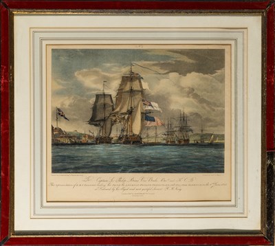 Lot 258 - Three lithographs of naval scenes from the War of 1812