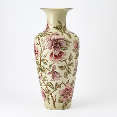 Lot 191 - Zsolnay Floral Decorated Porcelain Vase