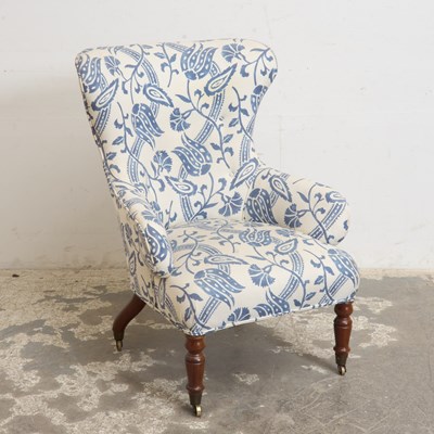 Lot 113 - Victorian Upholstered Mahogany Armchair