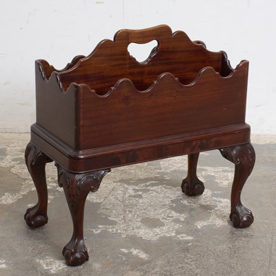 Lot 244 - George II Style Mahogany Canterbury