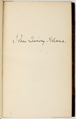 Lot 5 - Nine volumes of poetry signed by John Quincy Adams