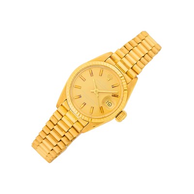 Lot 21 - Rolex Gold 'Datejust' Wristwatch, Ref. 6917