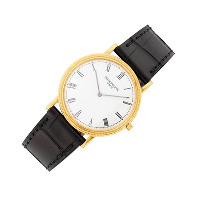 Lot 30 - Patek Philippe Gentleman's Gold 'Calatrava' Wristwatch, Ref. 3520D