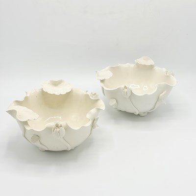 Lot 1100 - Pair of Chinese Blanc de Chine Porcelain Bowls