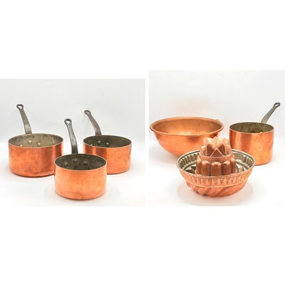 Lot 1129 - Group of Copper Cookware