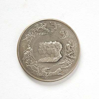 Lot 185 - Great Britain. 1972 Pistrucci Waterloo Medal. Silver. 64mm. Mint State.