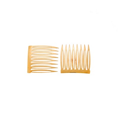 Lot 1107 - Pair of Gold Hair Combs