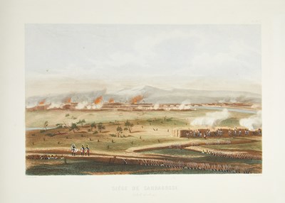 Lot 166 - Two military color plate works, one with gorgeous views of Napoleonic Wars