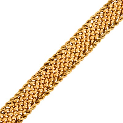 Lot 1199 - Gold Woven Bracelet