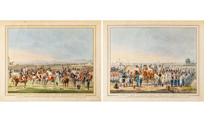 Lot 147 - Two large hand-colored plates of the Austrian Imperial-Royal Army