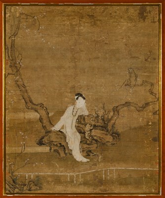 Lot 143 - A Chinese School Painting of a Meiren