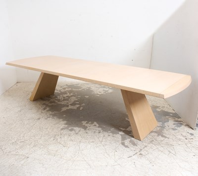 Lot 183 - Contemporary Bleached Wood Dining Table