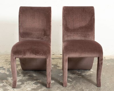 Lot 31 - Pair of Dialogica Upholstered Side Chairs