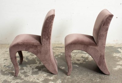 Lot 31 - Pair of Dialogica Upholstered Side Chairs
