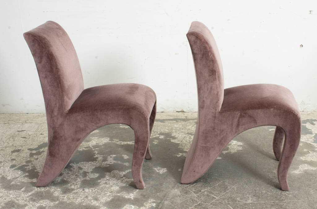 Lot 31 - Pair of Dialogica Upholstered Side Chairs